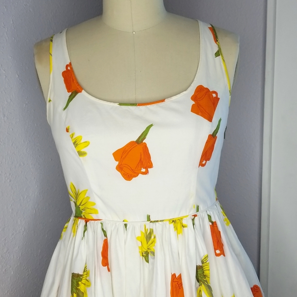 Anthropologie Rare Moulinette Soeurs Spring flowers dress